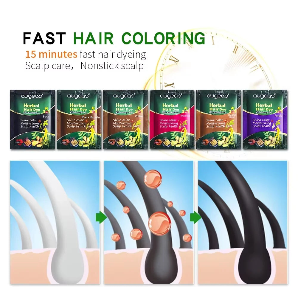 Korsana Shampoo Hair Dye Sample